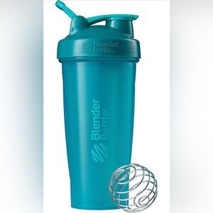 BlenderBottle Shaker Bottle Perfect for Protein Shakes & Pre Workout 28 oz Teal